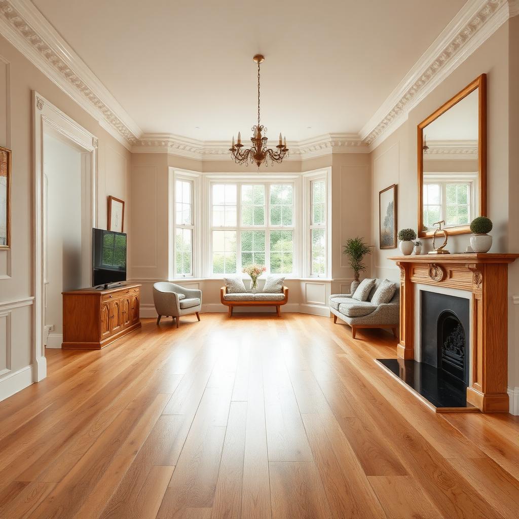 Engineered oak flooring fitted in a Croydon home