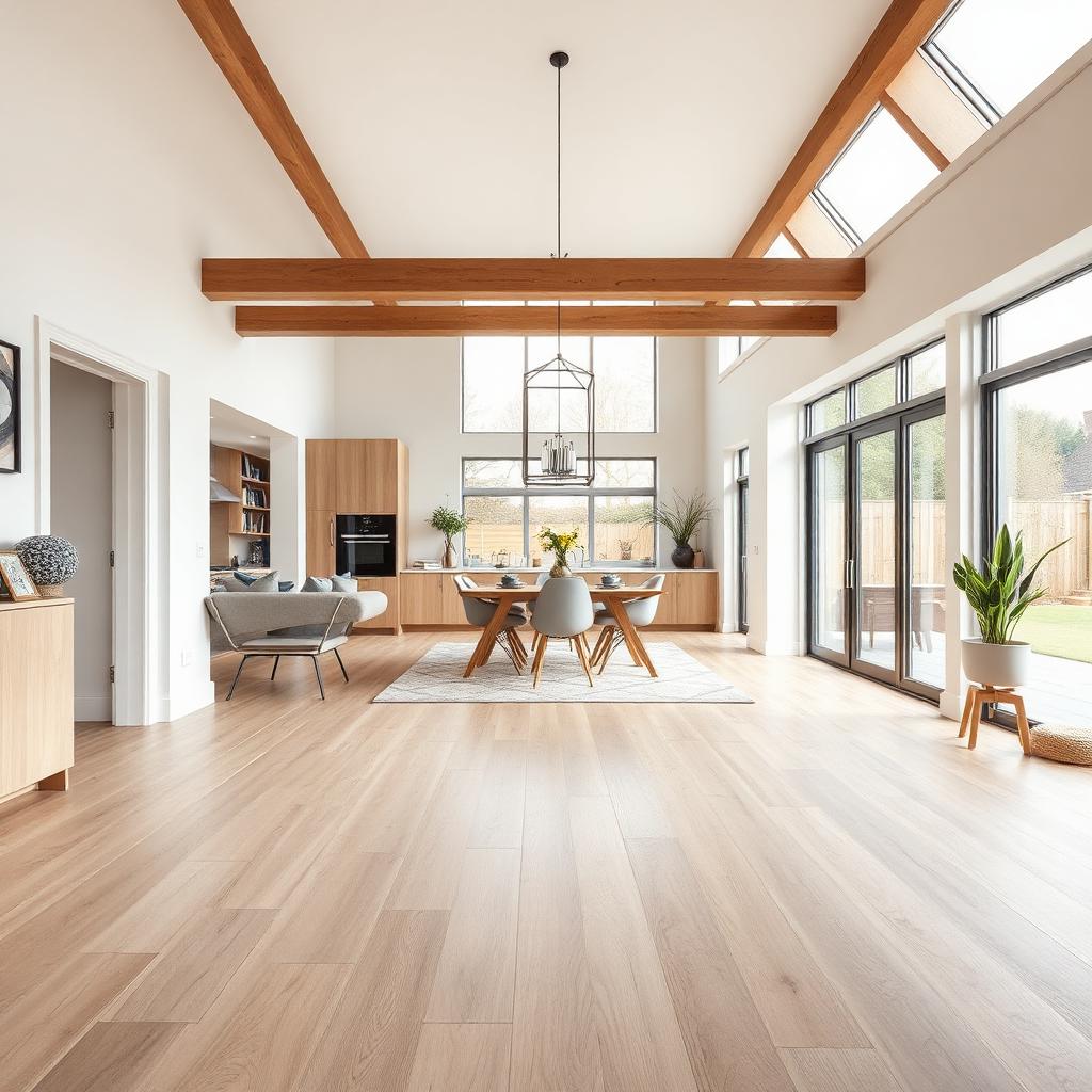 Engineered oak flooring fitted in a Romford family home